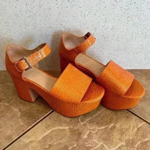Urban Outfitters Croc Platform Heels Size 10